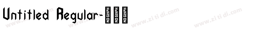 Untitled Regular字体转换